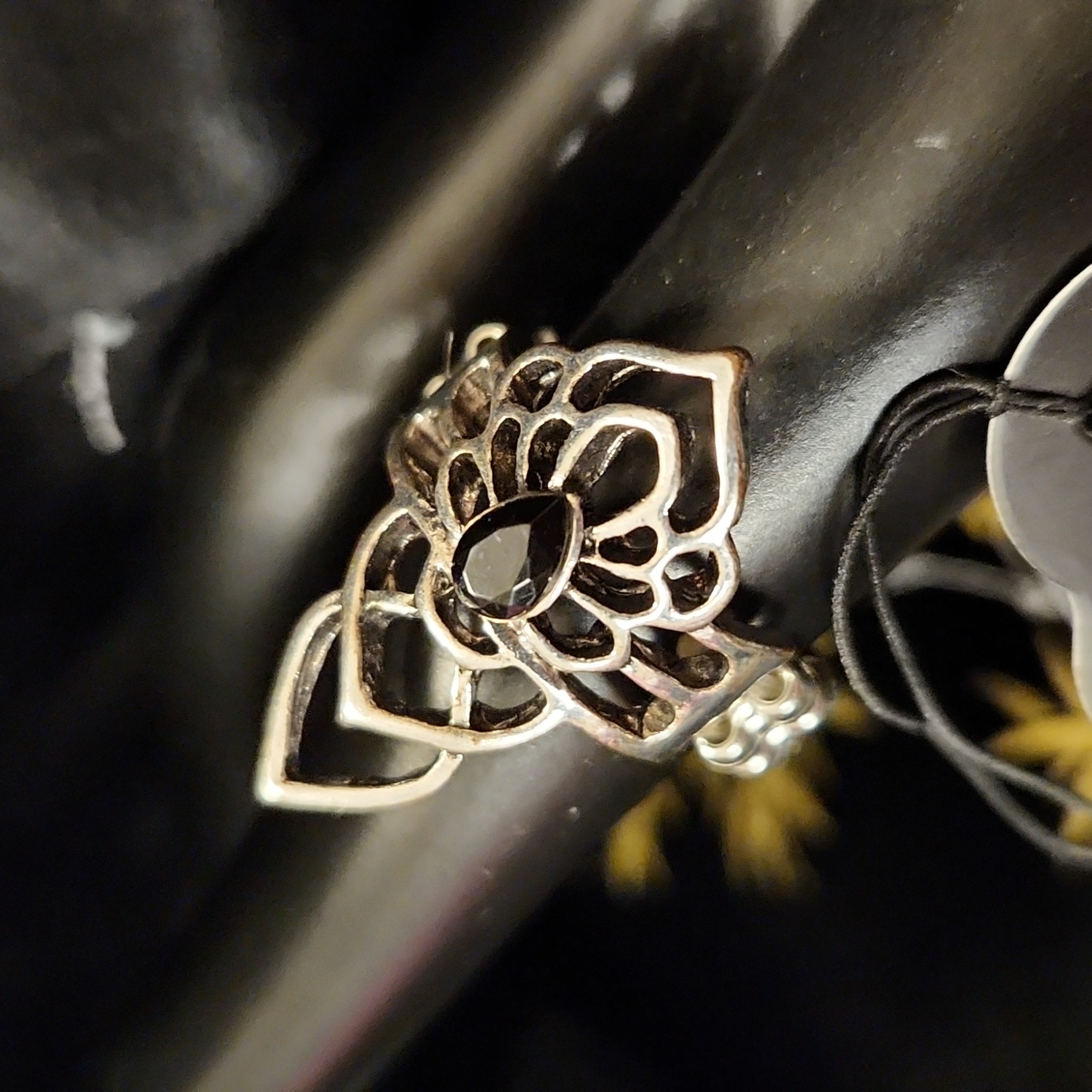 Paparazzi Lotus Ring Black  282